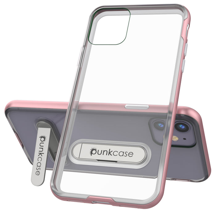 iPhone 11 Case, PUNKcase [LUCID 3.0 Series] [Slim Fit] Armor Cover w/ Integrated Screen Protector [Rose Gold] (Color in image: Silver)