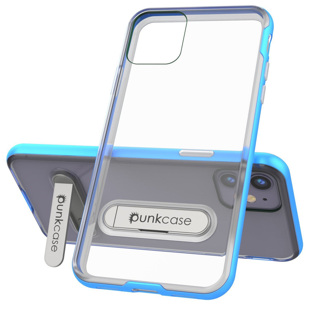 iPhone 12 Mini Case, PUNKcase [LUCID 3.0 Series] [Slim Fit] Protective Cover w/ Integrated Screen Protector [Blue] (Color in image: Silver)