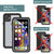 iPhone 11 Waterproof Case, Punkcase [Extreme Series] Armor Cover W/ Built In Screen Protector [Clear] (Color in image: White)