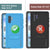 PunkCase Galaxy Note 10 Waterproof Case, [KickStud Series] Armor Cover [Light-Blue] (Color in image: Purple)