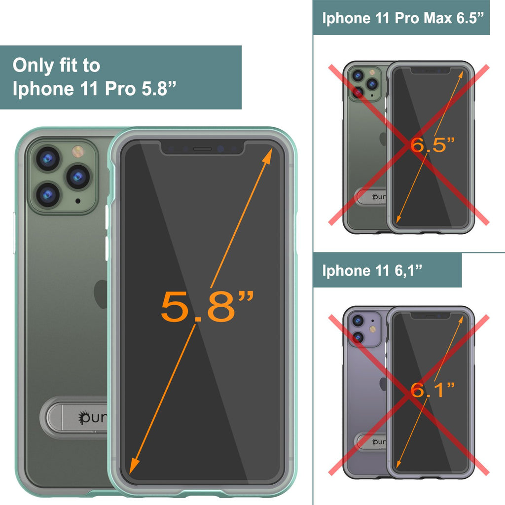 iPhone 12 Pro Case, PUNKcase [LUCID 3.0 Series] [Slim Fit] Protective Cover w/ Integrated Screen Protector [Teal] (Color in image: Silver)