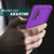 PunkCase Galaxy Note 10+ Plus Waterproof Case, [KickStud Series] Armor Cover [Purple] (Color in image: Red)