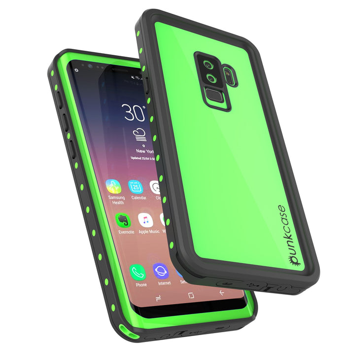 Galaxy S9 Plus Waterproof Case PunkCase StudStar Light Green Thin 6.6ft Underwater IP68 ShockProof (Color in image: purple)