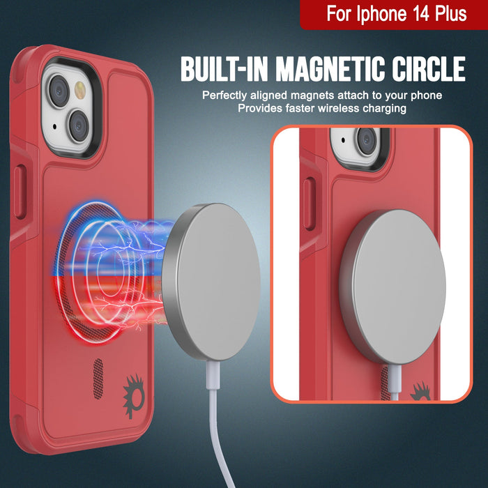 For Iphone 14 Plus Built-in MAGNETIC CIRCLE Perfectly aligned magnets attach to your phone Provides faster wireless charging (Color in image: Yellow)