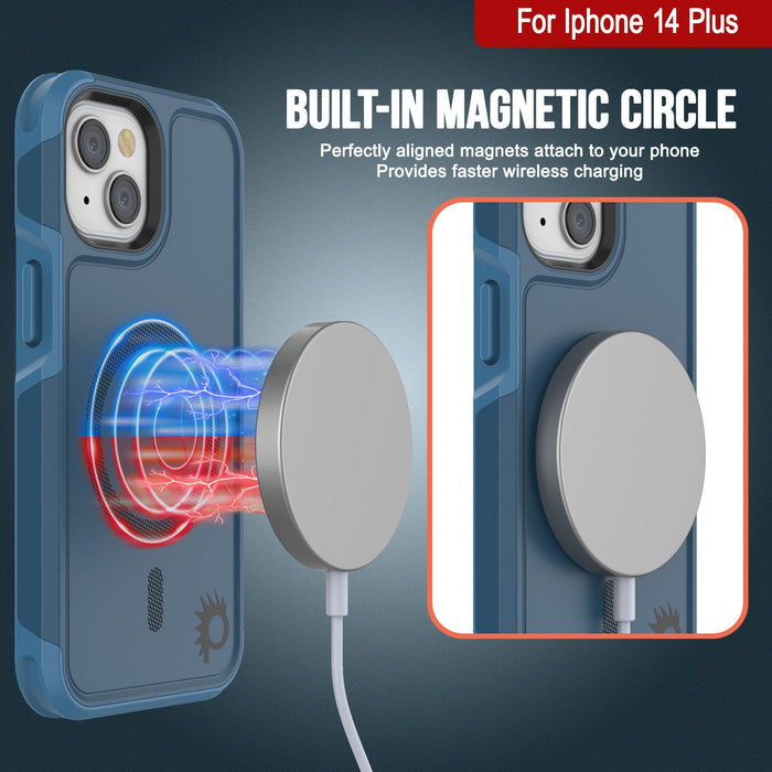 N For Iphone 14 Plus Built-in MAGNETIC CIRCLE Perfectly aligned magnets attach to your phone Provides faster wireless charging (Color in image: Yellow)