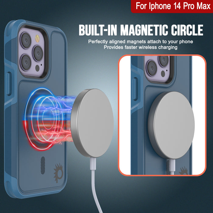For Iphone 14 Pro Max Built-in MAGNETIC CIRCLE Perfectly aligned magnets attach to your phone Provides faster wireless charging (Color in image: Yellow)