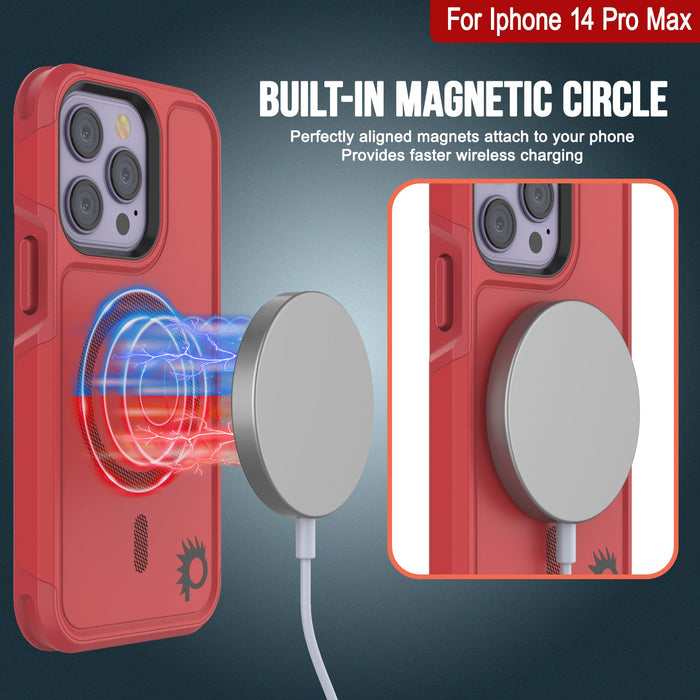 For Iphone 14 Pro Max Built-in MAGNETIC CIRCLE Perfectly aligned magnets attach to your phone Provides faster wireless charging (Color in image: Yellow)