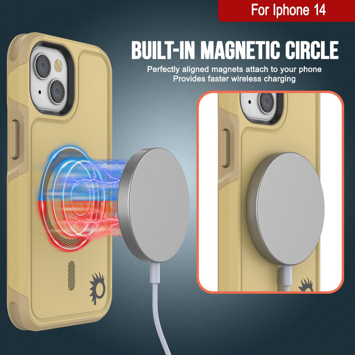 For Iphone 14 Yip Built-in MAGNETIC CIRCLE Perfectly aligned magnets attach to your phone Provides faster wireless charging (Color in image: Teal)