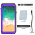 iPhone X Waterproof IP68 Case, Punkcase [Purple] [StudStar Series] [Slim Fit] [Dirtproof] (Color in image: teal)