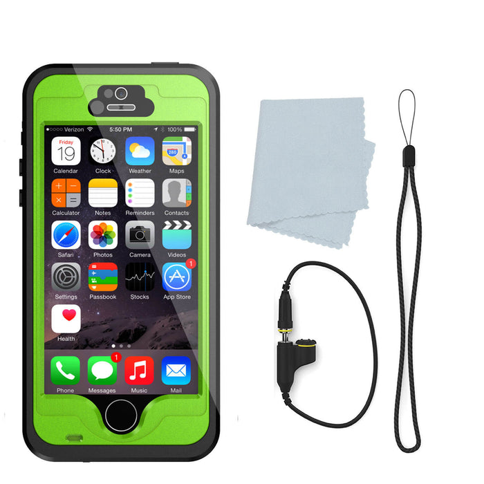 iPhone 5S/5 Waterproof Case, PunkCase StudStar Light Green Case Water/ShockProof | Lifetime Warranty (Color in image: purple)