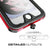 iPhone 7+ Plus Waterproof Case, Ghostek® Atomic 3.0 Silver Series | Underwater | Touch-ID (Color in image: Red)