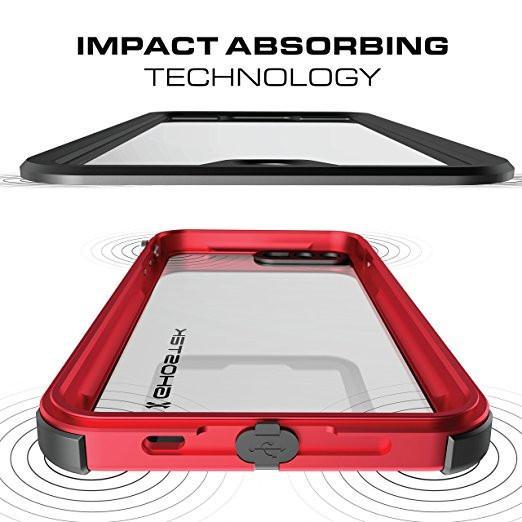iPhone 8+ Plus Waterproof Case, Ghostek® Atomic 3.0 Pink Series (Color in image: Silver)