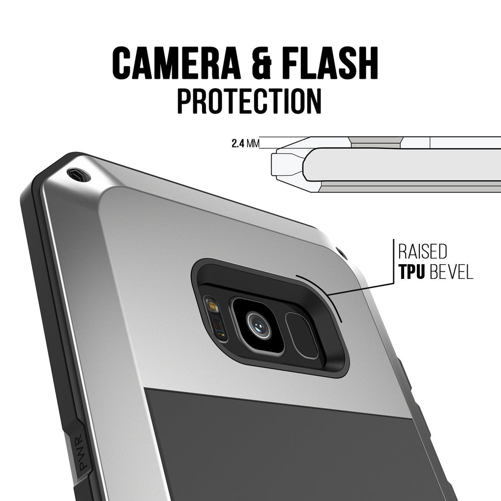 CAMERA & FLASH PROTECTION 2.4MM e [RAISED N TPU BEVEL (Color in image: black)
