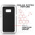 Galaxy Note 8  Case, PUNKcase Metallic White Shockproof  Slim Metal Armor Case (Color in image: neon)