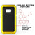 Galaxy Note 8  Case, PUNKcase Metallic Neon Shockproof  Slim Metal Armor Case (Color in image: white)