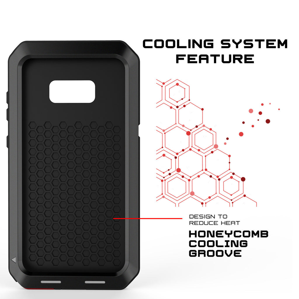 COOLING SYSTEM FEATURE DESIGN TO REDUCE HEAT HONEYCOMB COOLING GROOVE (Color in image: neon)