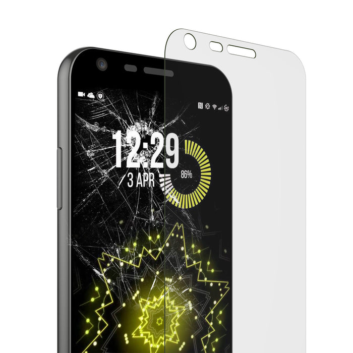 LG G5 Punkcase Glass SHIELD Tempered Glass Screen Protector 0.33mm Thick 9H Glass (Color in image: clear)