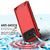 Galaxy Note 8 Battery Case, Punkcase 5000mAH Charger Case W/ Screen Protector | Integrated USB Port | IntelSwitch [Red] 