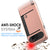 Galaxy Note 5 Case PunkCase CLUTCH Rose Gold Series Slim Armor Soft Cover Case w/ Tempered Glass (Color in image: Black)