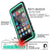 iPhone 6/6S Waterproof Case, PUNKcase CRYSTAL Teal W/ Attached Screen Protector  | Warranty (Color in image: light green)