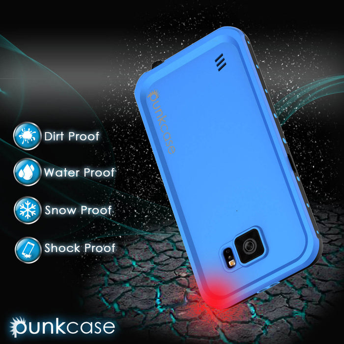 Galaxy S6 Waterproof Case PunkCase StudStar Light Blue Thin 6.6ft Underwater IP68 Shock/Dirt Proof (Color in image: teal)