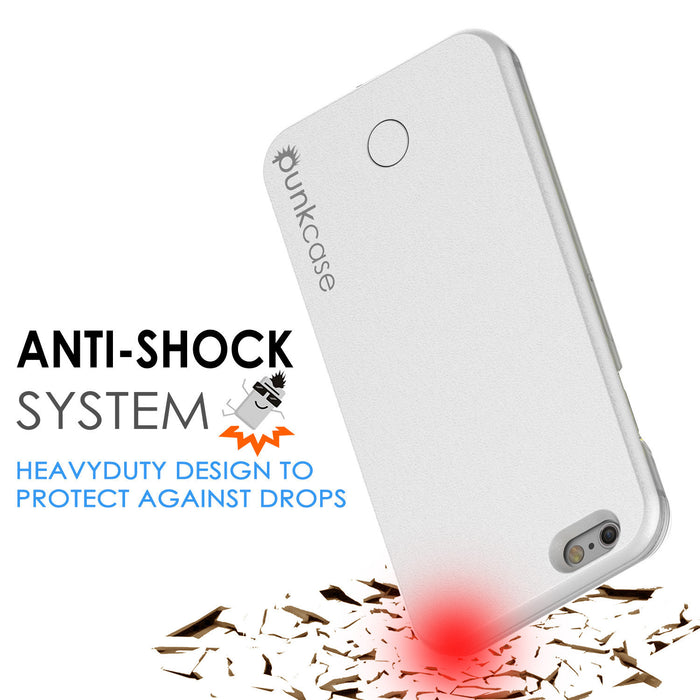 iPhone 6/6S Punkcase LED Light Case Light Illuminated Case, WHITE W/  Battery Power Bank (Color in image: black)