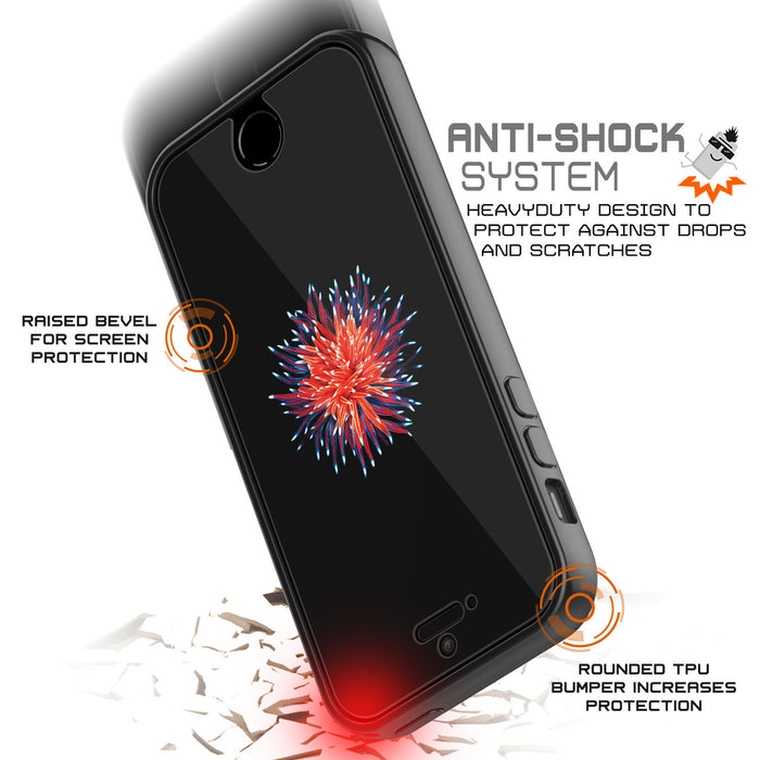 iPhone SE/5S/5 Case Punkcase® LUCID 2.0 Black Series w/ PUNK SHIELD Screen Protector | Ultra Fit (Color in image: white)