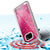 S7 Edge Case, PunkCase LIQUID Pink Series, Protective Dual Layer Floating Glitter Cover (Color in image: teal)