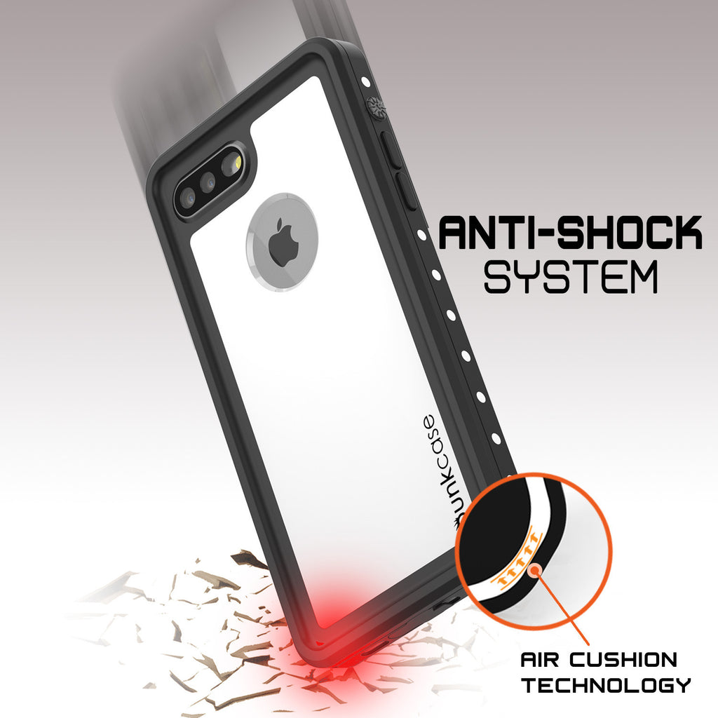 iPhone 8+ Plus Waterproof Case, Punkcase [StudStar Series] [White] [Slim Fit] [Shockproof] [Dirtproof] [Snowproof] Armor Cover (Color in image: light green)