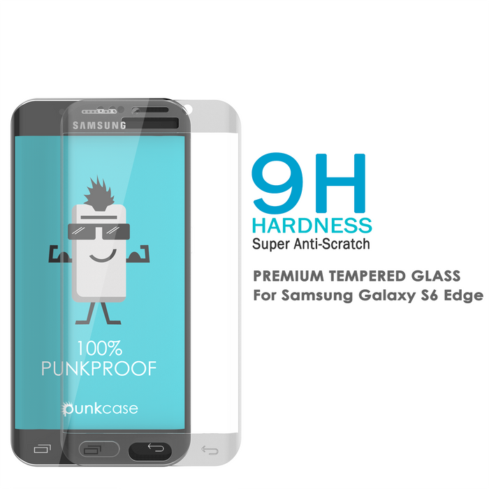 Galaxy S6 Edge Plus Clear Punkcase Glass SHIELD Tempered Glass Screen Protector 0.33mm Thick 9H (Color in image: Gold)