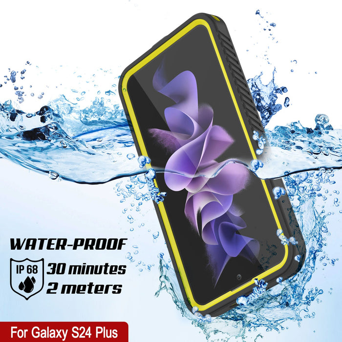 Galaxy S24+ Plus Water/ Shockproof [Extreme Series] With Screen Protector Case [Yellow]