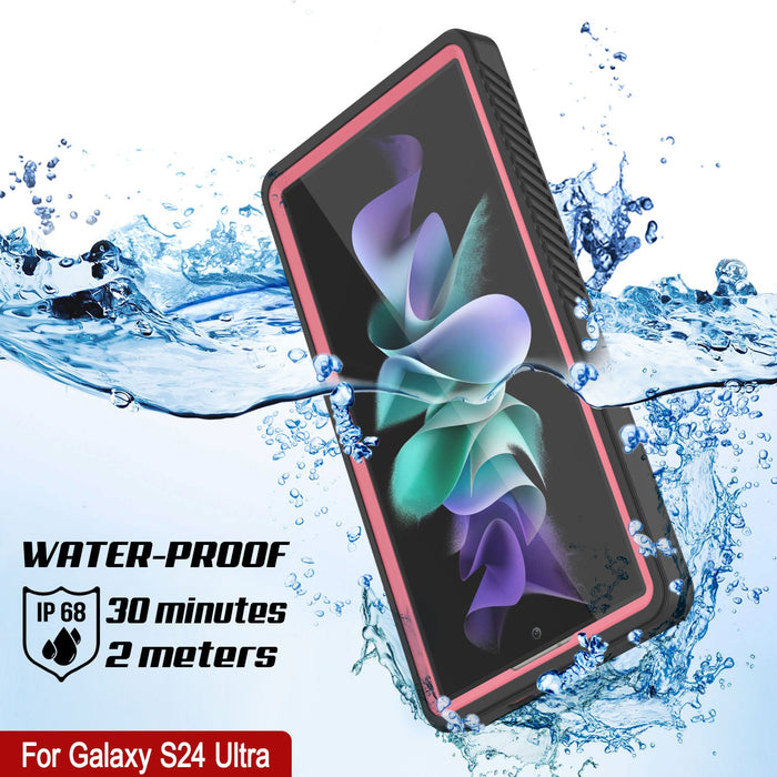 Galaxy S24 Ultra Water/ Shock/ Snowproof [Extreme Series] Slim Screen Protector Case [Pink]