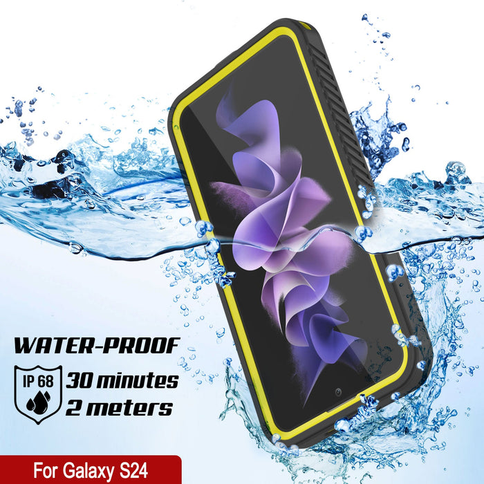 Galaxy S24 Water/ Shockproof [Extreme Series] With Screen Protector Case [Yellow]