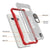 Punkcase Galaxy S10 Case [Magnetix 2.0 Series] Clear Protective TPU Cover W/Kickstand [Red]