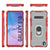 Punkcase Galaxy S10 Case [Magnetix 2.0 Series] Clear Protective TPU Cover W/Kickstand [Red]