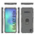 Punkcase Galaxy S10 Plus Case [Magnetix 2.0 Series] Clear Protective TPU Cover W/Kickstand [Grey]