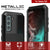 Galaxy S22 Metal Case, Heavy Duty Military Grade Rugged Armor Cover [Black] (Color in image: Neon)
