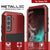 Galaxy S22 Metal Case, Heavy Duty Military Grade Rugged Armor Cover [Red] (Color in image: Neon)