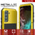 Galaxy S22 Metal Case, Heavy Duty Military Grade Rugged Armor Cover [Neon] (Color in image: Gold)