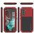 Galaxy S22 Metal Case, Heavy Duty Military Grade Rugged Armor Cover [Red] 