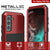 Galaxy S22+ Plus Metal Case, Heavy Duty Military Grade Rugged Armor Cover [Red] (Color in image: Neon)