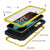 Galaxy S22+ Plus Metal Case, Heavy Duty Military Grade Rugged Armor Cover [Neon] (Color in image: Silver)