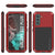 Galaxy S22+ Plus Metal Case, Heavy Duty Military Grade Rugged Armor Cover [Red] 