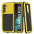 Galaxy S22+ Plus Metal Case, Heavy Duty Military Grade Rugged Armor Cover [Neon] (Color in image: Neon)