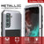 Galaxy S22+ Plus Metal Case, Heavy Duty Military Grade Rugged Armor Cover [White] (Color in image: Neon)