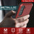 Galaxy S22+ Plus Metal Case, Heavy Duty Military Grade Rugged Armor Cover [Red] (Color in image: White)