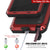 Galaxy S22 Ultra Metal Case, Heavy Duty Military Grade Rugged Armor Cover [Red] (Color in image: Gold)