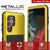Galaxy S22 Ultra Metal Case, Heavy Duty Military Grade Rugged Armor Cover [Neon] (Color in image: Gold)