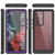 Galaxy S22 Ultra Water/ Shockproof [Extreme Series] Slim Screen Protector Case [Purple] (Color in image: Red)