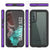 Galaxy S22 Waterproof Case PunkCase Ultimato Purple Thin 6.6ft Underwater IP68 Shock/Snow Proof [Purple] (Color in image: black)